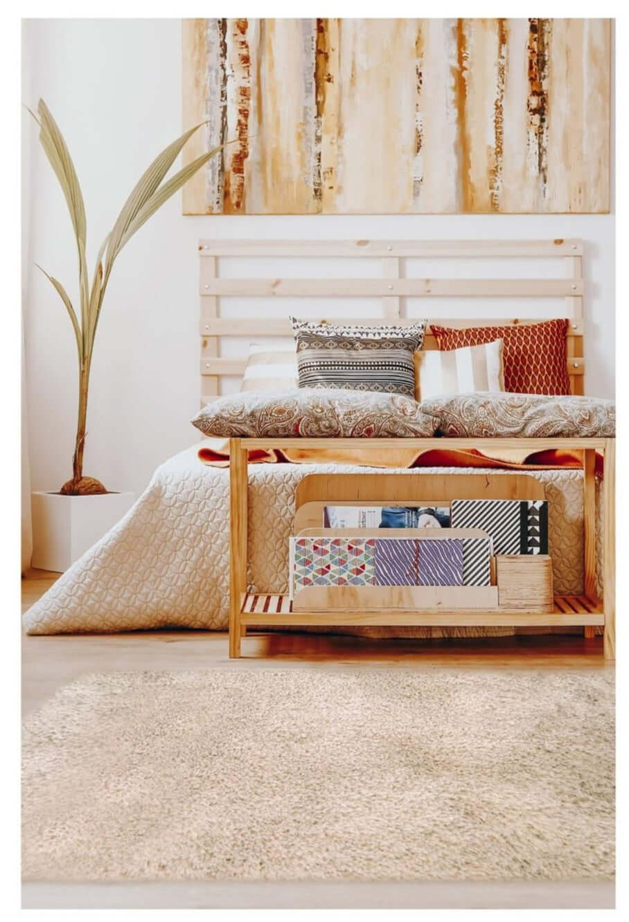 Soft Washable Beige Shaggy Rug | SA - 02 - Bargainia.com - 5056584510539 - SOFTWSSA-02100/150