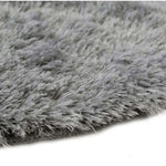 Soft Washable Grey Shaggy Rug | SA - 04 - Bargainia.com - 