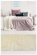 Soft Washable Ivory Shaggy Rug | SA - 01 - Bargainia.com - 