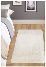 Soft Washable Ivory Shaggy Rug | SA - 01 - Bargainia.com - 