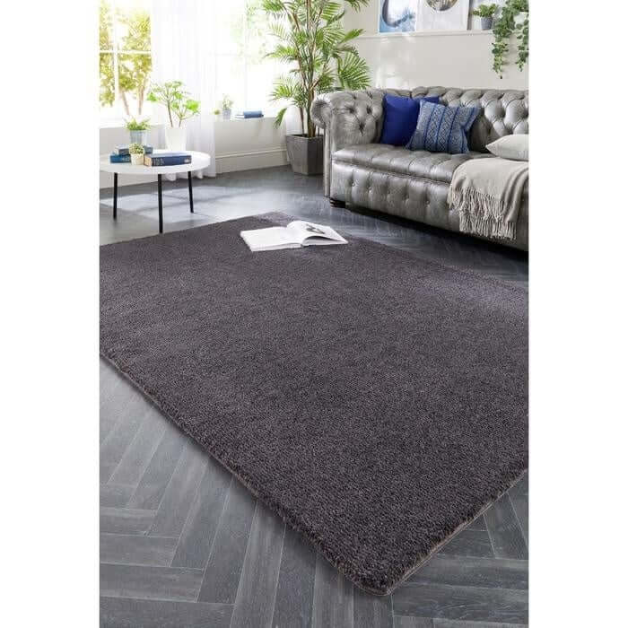 Soft Washable Shaggy Rug - Bargainia.com - 5026134610132 - MYLUXX_CHARCL_120X170