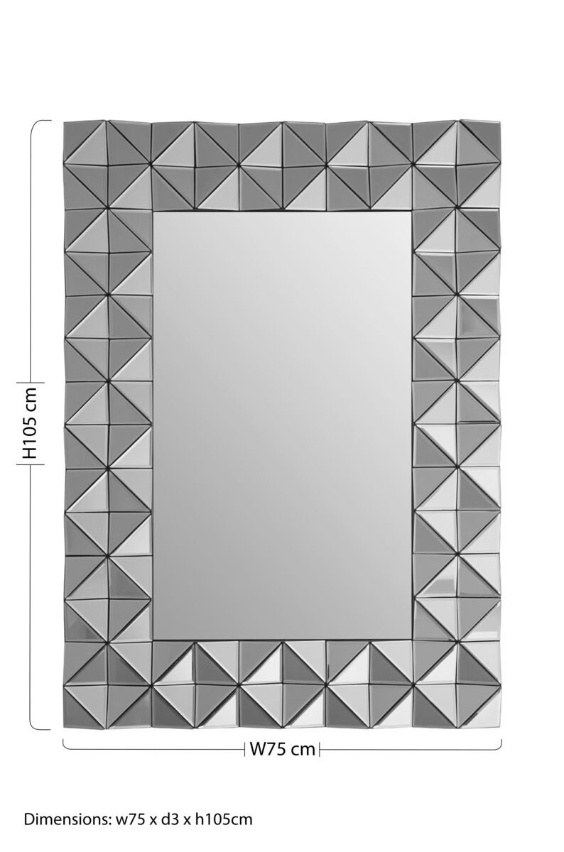 Soho 3D Geometric Wall Mirror - Bargainia.com - 5018705425160