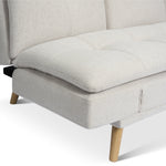 Soho Click Clack Sofa Bed | 4 - in - 1 Convertible 3 Seater | Beige - Bargainia.com - 5056150286226