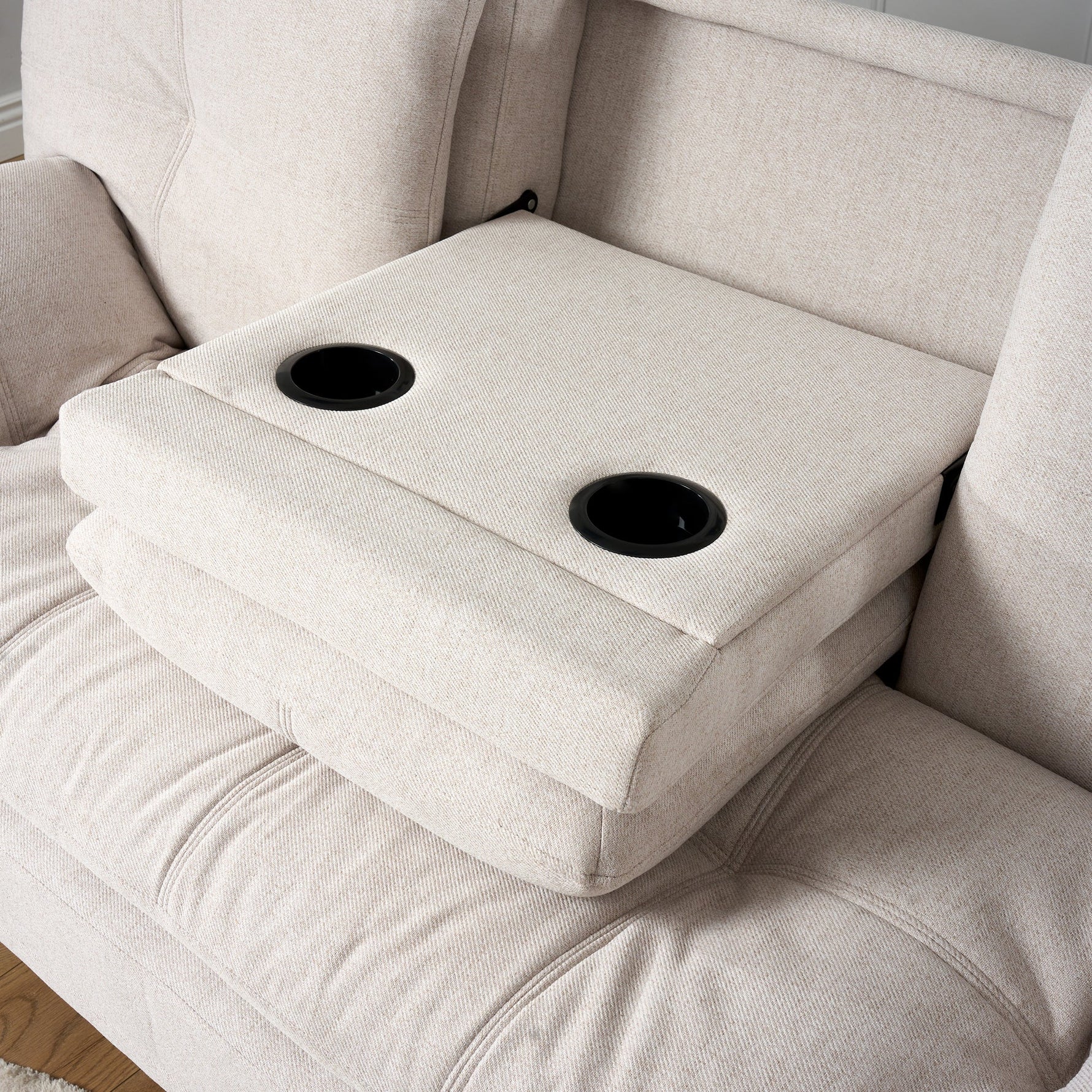 Soho Click Clack Sofa Bed | 4 - in - 1 Convertible 3 Seater | Beige - Bargainia.com - 5056150286226