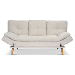 Soho Click Clack Sofa Bed | 4 - in - 1 Convertible 3 Seater | Beige - Bargainia.com - 5056150286226