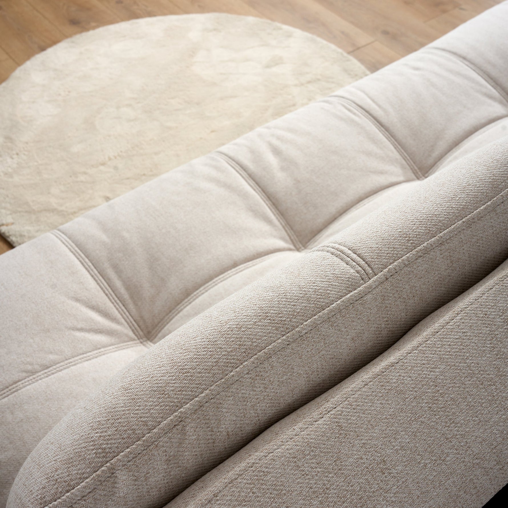 Soho Click Clack Sofa Bed | 4 - in - 1 Convertible 3 Seater | Beige - Bargainia.com - 5056150286226
