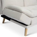 Soho Click Clack Sofa Bed | 4 - in - 1 Convertible 3 Seater | Beige - Bargainia.com - 5056150286226