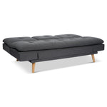 Soho Click Clack Sofa Bed | 4 - in - 1 Convertible 3 Seater | Dark Grey - Bargainia.com - 5056150286233