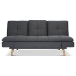Soho Click Clack Sofa Bed | 4 - in - 1 Convertible 3 Seater | Dark Grey - Bargainia.com - 5056150286233