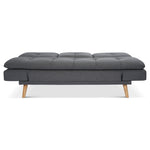 Soho Click Clack Sofa Bed | 4 - in - 1 Convertible 3 Seater | Dark Grey - Bargainia.com - 5056150286233