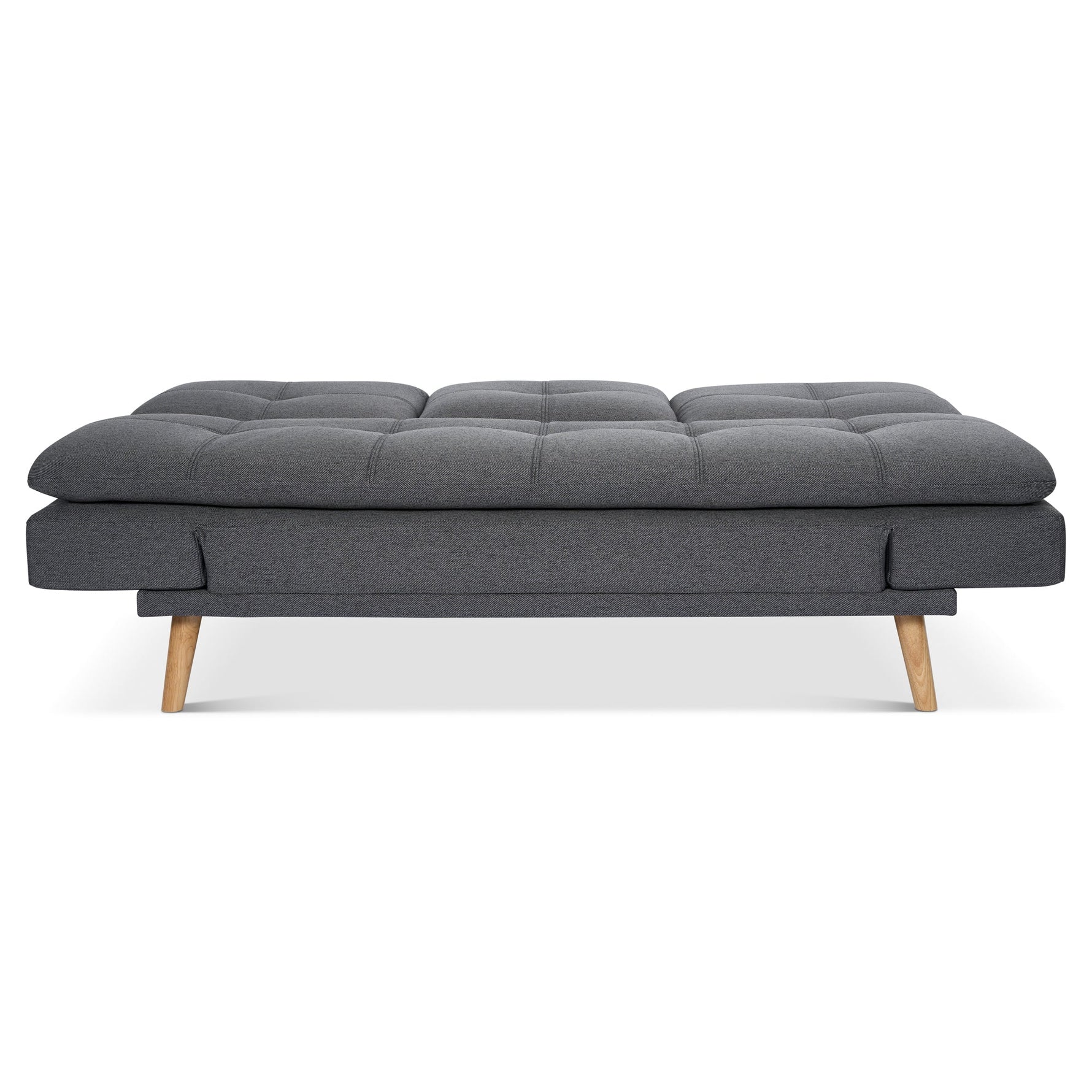 Soho Click Clack Sofa Bed | 4 - in - 1 Convertible 3 Seater | Dark Grey - Bargainia.com - 5056150286233