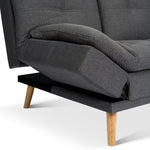 Soho Click Clack Sofa Bed | 4 - in - 1 Convertible 3 Seater | Dark Grey - Bargainia.com - 5056150286233