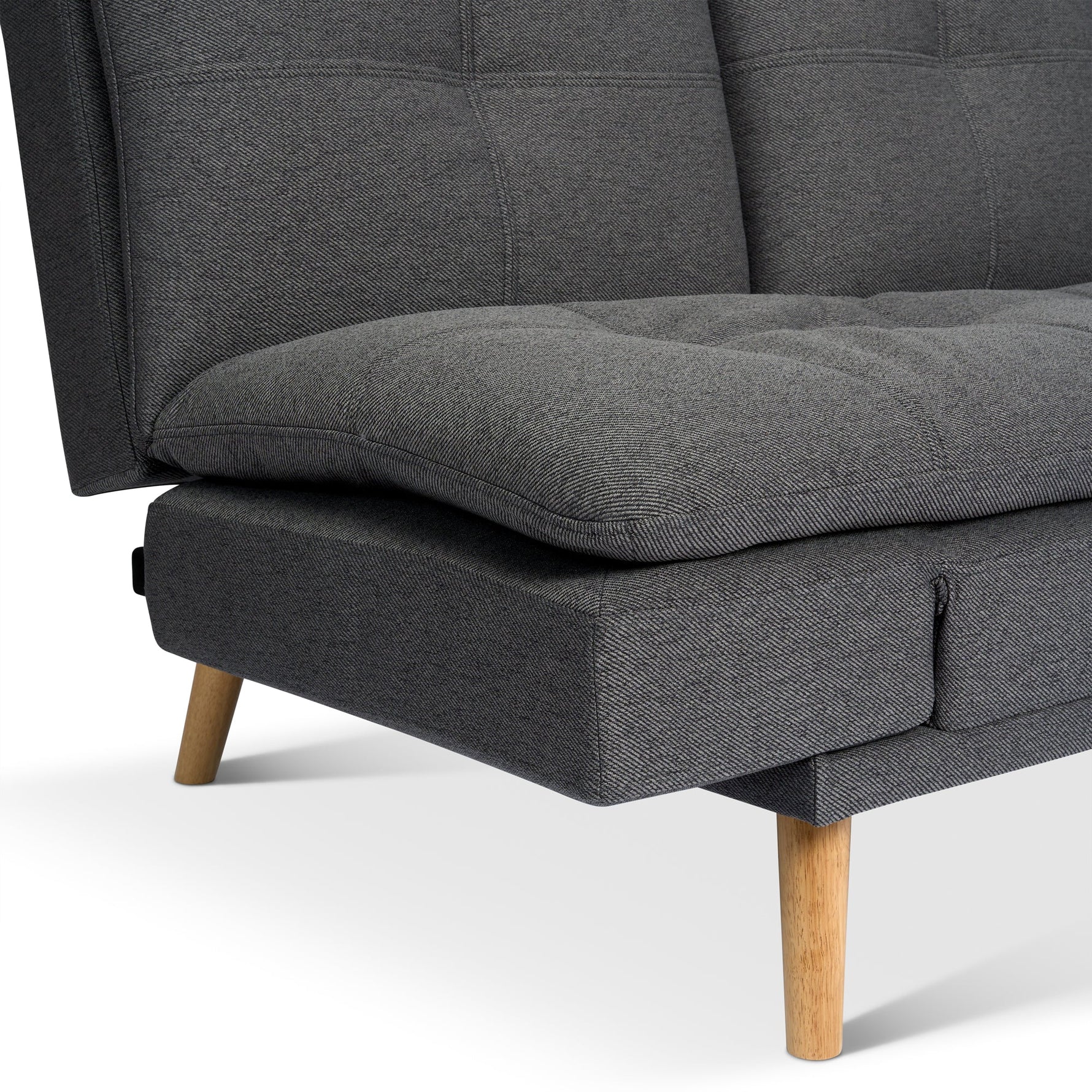 Soho Click Clack Sofa Bed | 4 - in - 1 Convertible 3 Seater | Dark Grey - Bargainia.com - 5056150286233