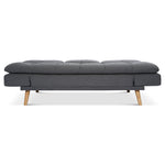 Soho Click Clack Sofa Bed | 4 - in - 1 Convertible 3 Seater | Dark Grey - Bargainia.com - 5056150286233