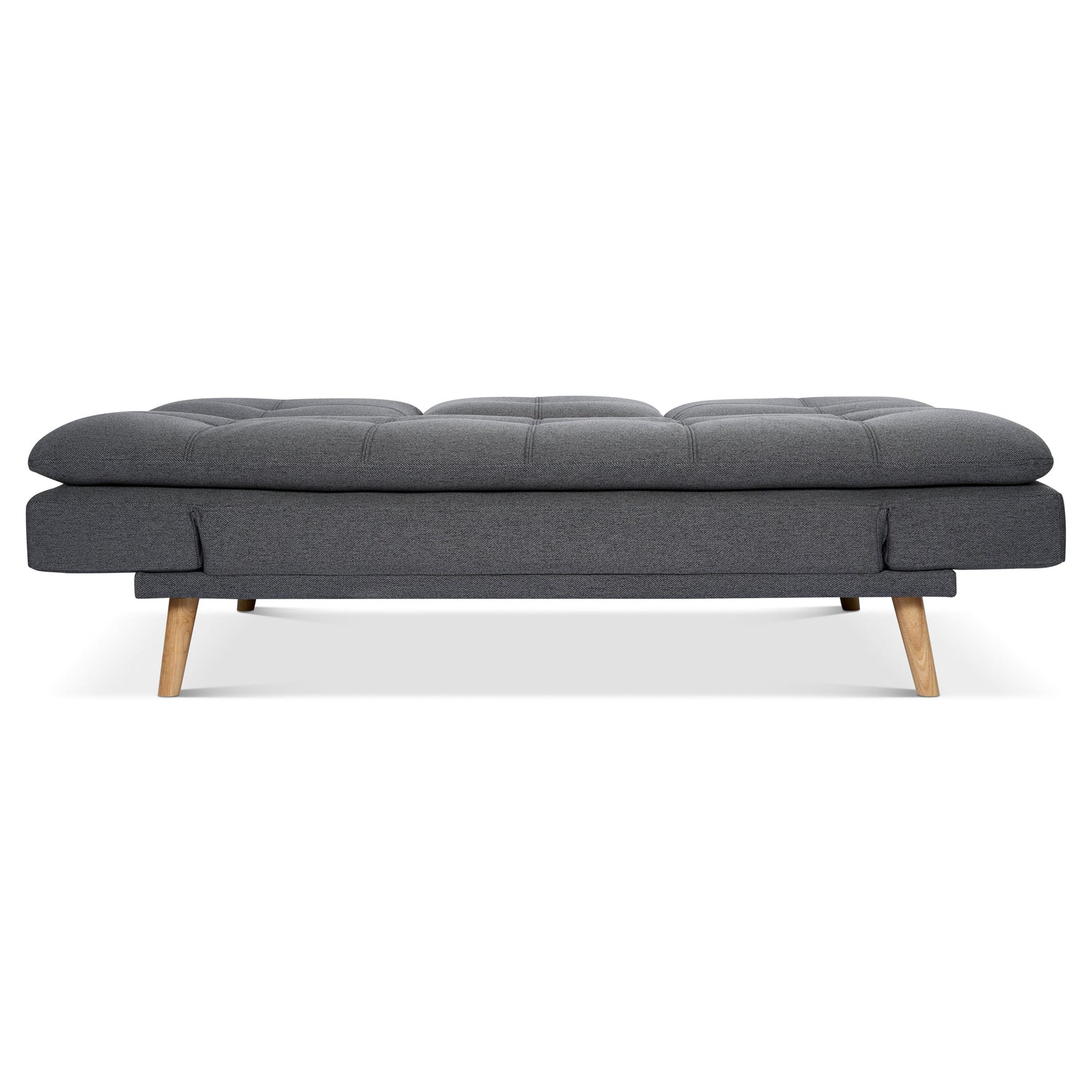 Soho Click Clack Sofa Bed | 4 - in - 1 Convertible 3 Seater | Dark Grey - Bargainia.com - 5056150286233