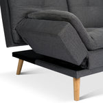Soho Click Clack Sofa Bed | 4 - in - 1 Convertible 3 Seater | Dark Grey - Bargainia.com - 5056150286233