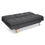Soho Click Clack Sofa Bed | 4 - in - 1 Convertible 3 Seater | Dark Grey - Bargainia.com - 5056150286233