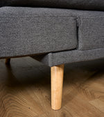 Soho Click Clack Sofa Bed | 4 - in - 1 Convertible 3 Seater | Dark Grey - Bargainia.com - 5056150286233