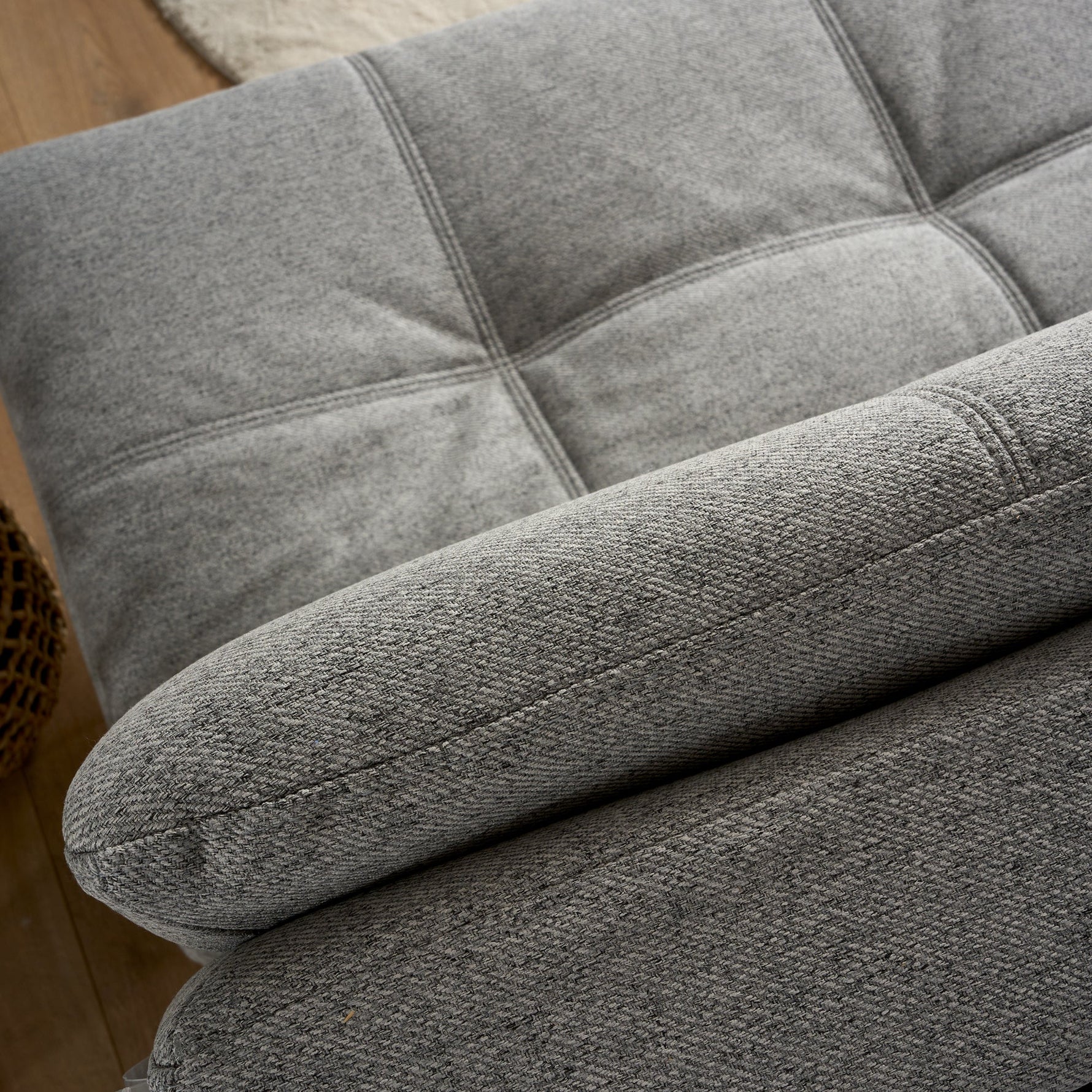 Soho Click Clack Sofa Bed | 4 - in - 1 Convertible 3 Seater | Light Grey - Bargainia.com - 5056150286219