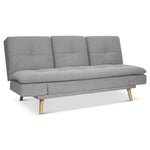 Soho Click Clack Sofa Bed | 4 - in - 1 Convertible 3 Seater | Light Grey - Bargainia.com - 5056150286219
