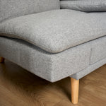Soho Click Clack Sofa Bed | 4 - in - 1 Convertible 3 Seater | Light Grey - Bargainia.com - 5056150286219