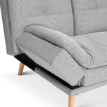 Soho Click Clack Sofa Bed | 4 - in - 1 Convertible 3 Seater | Light Grey - Bargainia.com - 5056150286219