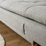 Soho Click Clack Sofa Bed | 4 - in - 1 Convertible 3 Seater | Light Grey - Bargainia.com - 5056150286219