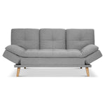 Soho Click Clack Sofa Bed | 4 - in - 1 Convertible 3 Seater | Light Grey - Bargainia.com - 5056150286219
