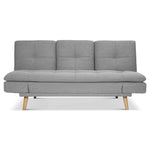 Soho Click Clack Sofa Bed | 4 - in - 1 Convertible 3 Seater | Light Grey - Bargainia.com - 5056150286219