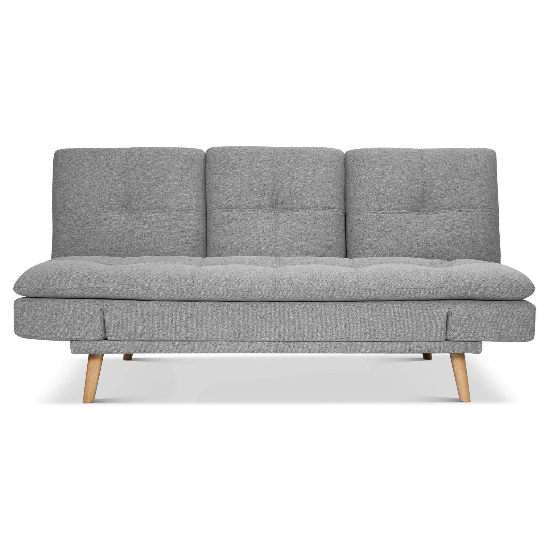 Soho Click Clack Sofa Bed | 4 - in - 1 Convertible 3 Seater | Light Grey - Bargainia.com - 5056150286219
