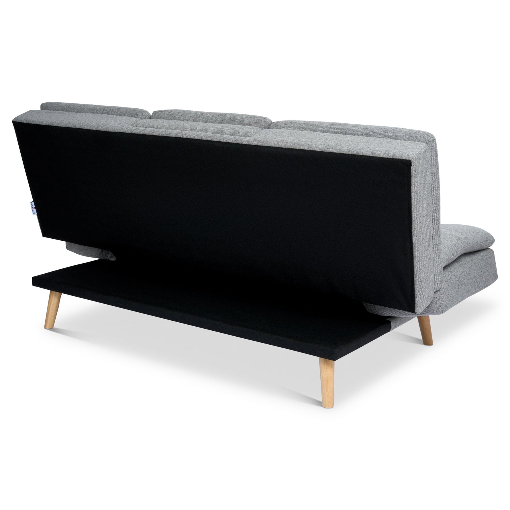 Soho Click Clack Sofa Bed | 4 - in - 1 Convertible 3 Seater | Light Grey - Bargainia.com - 5056150286219
