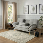 Soho Click Clack Sofa Bed | 4 - in - 1 Convertible 3 Seater | Light Grey - Bargainia.com - 5056150286219