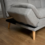 Soho Click Clack Sofa Bed | 4 - in - 1 Convertible 3 Seater | Light Grey - Bargainia.com - 5056150286219