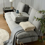Soho Click Clack Sofa Bed | 4 - in - 1 Convertible 3 Seater | Light Grey - Bargainia.com - 5056150286219