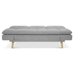 Soho Click Clack Sofa Bed | 4 - in - 1 Convertible 3 Seater | Light Grey - Bargainia.com - 5056150286219