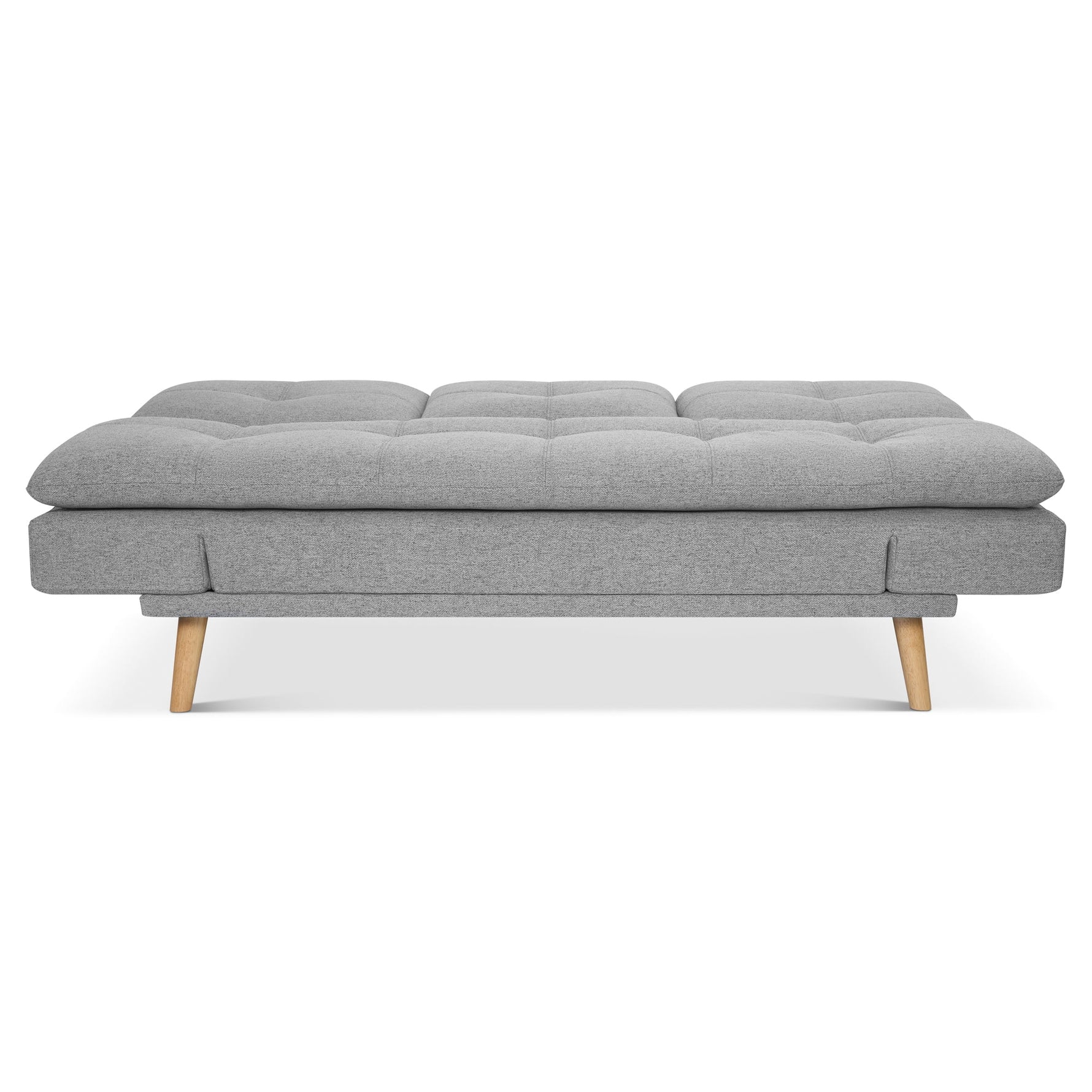 Soho Click Clack Sofa Bed | 4 - in - 1 Convertible 3 Seater | Light Grey - Bargainia.com - 5056150286219