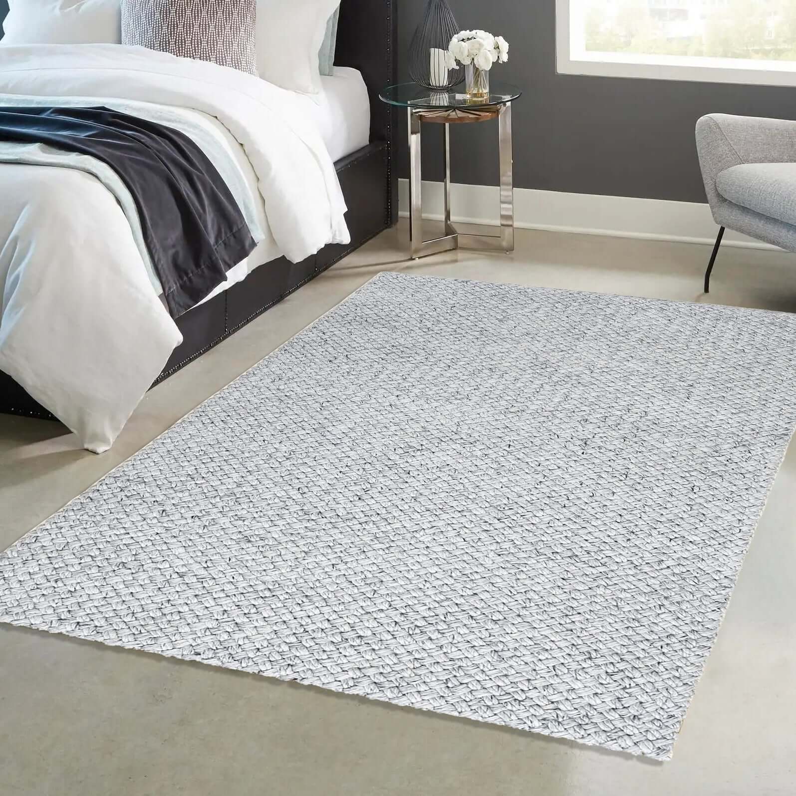 Solid Design Recycled Low Pile Eco Rug | Nila - Bargainia.com - 5056584507966 - PET002003