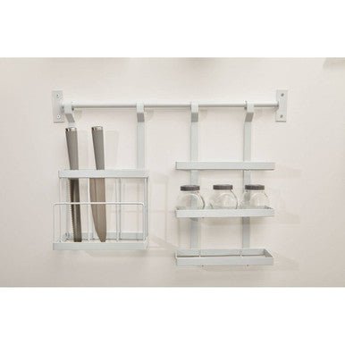 Sorello White Iron Hanging Knife Storage Rack - Bargainia.com - 5018705399515