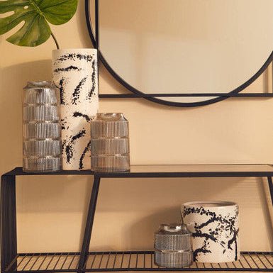 Sorrell Large Black And White Ceramic Vase - Bargainia.com - 5018705977713