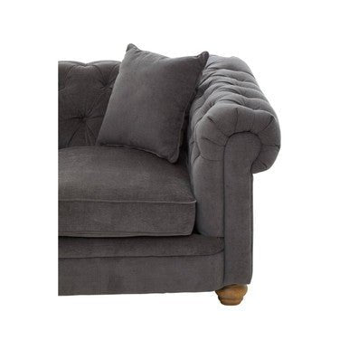 Spencer 2 Seat Grey Fabric Sofa - Bargainia.com - 