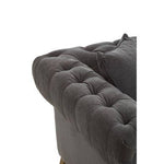 Spencer 2 Seat Grey Fabric Sofa - Bargainia.com - 
