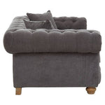 Spencer 2 Seat Grey Fabric Sofa - Bargainia.com - 