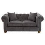 Spencer 2 Seat Grey Fabric Sofa - Bargainia.com - 