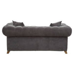 Spencer 2 Seat Grey Fabric Sofa - Bargainia.com - 