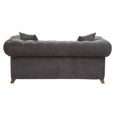 Spencer 2 Seat Grey Fabric Sofa - Bargainia.com - 