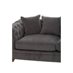 Spencer Three Seat Grey Fabric Sofa - Bargainia.com - 