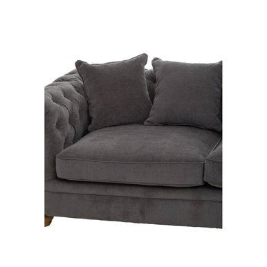 Spencer Three Seat Grey Fabric Sofa - Bargainia.com - 