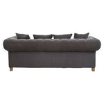 Spencer Three Seat Grey Fabric Sofa - Bargainia.com - 