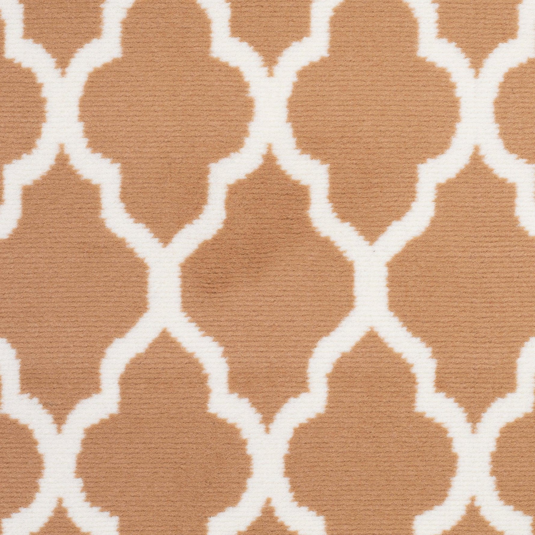 Stair Runner Hard Wearing Kitchen Mat - Texas Beige Trellis - Bargainia.com - 
