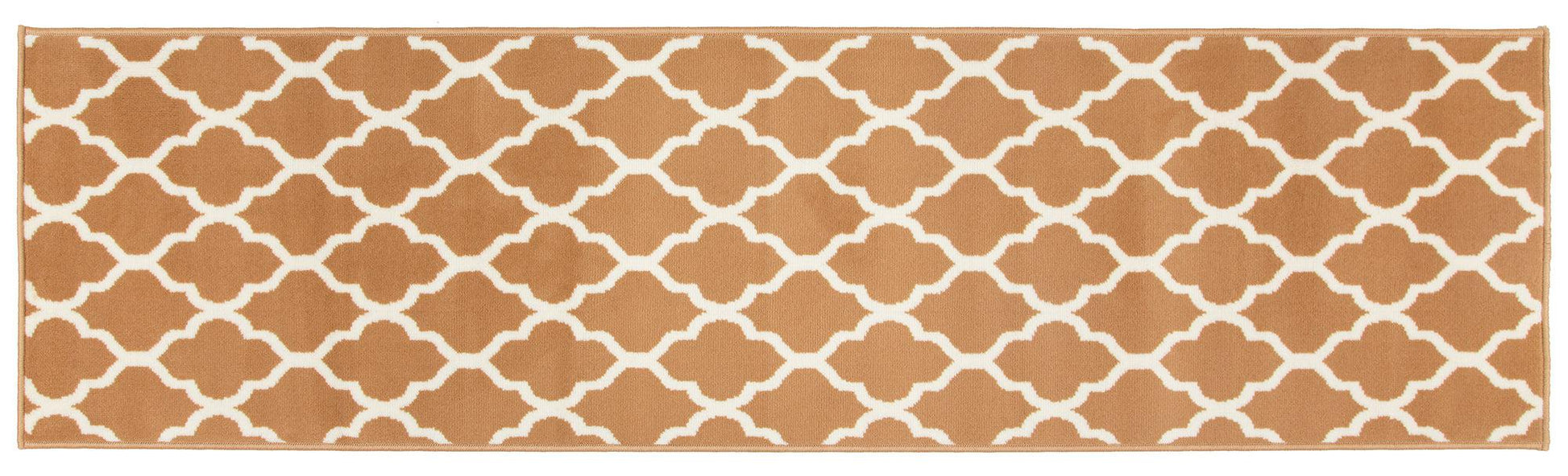 Stair Runner Hard Wearing Kitchen Mat - Texas Beige Trellis Stair Runner Rug Masters